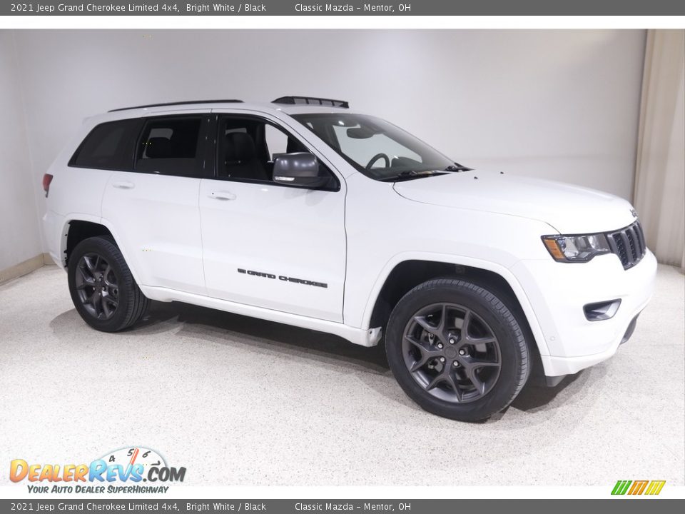 2021 Jeep Grand Cherokee Limited 4x4 Bright White / Black Photo #1