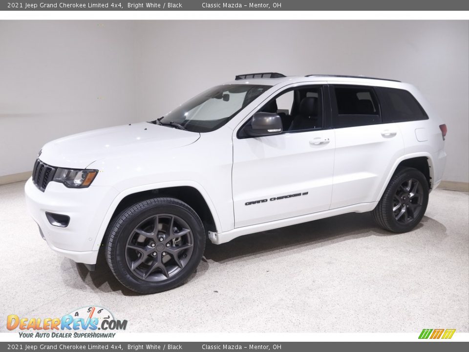 2021 Jeep Grand Cherokee Limited 4x4 Bright White / Black Photo #3