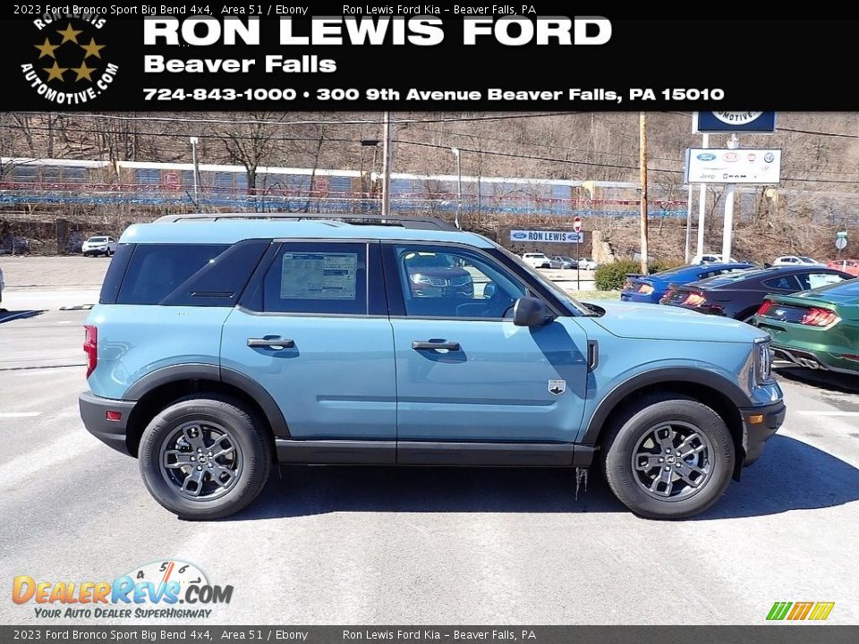 2023 Ford Bronco Sport Big Bend 4x4 Area 51 / Ebony Photo #1