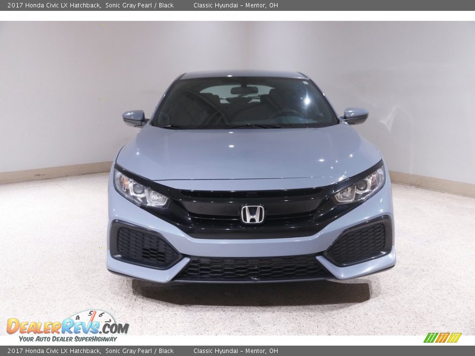 2017 Honda Civic LX Hatchback Sonic Gray Pearl / Black Photo #2