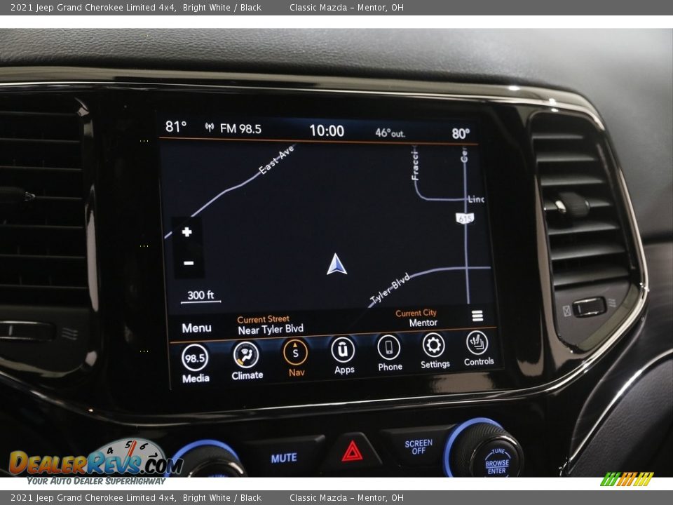 2021 Jeep Grand Cherokee Limited 4x4 Bright White / Black Photo #11