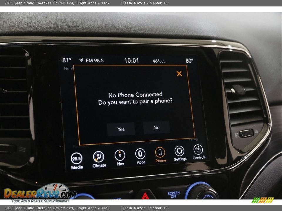 2021 Jeep Grand Cherokee Limited 4x4 Bright White / Black Photo #12