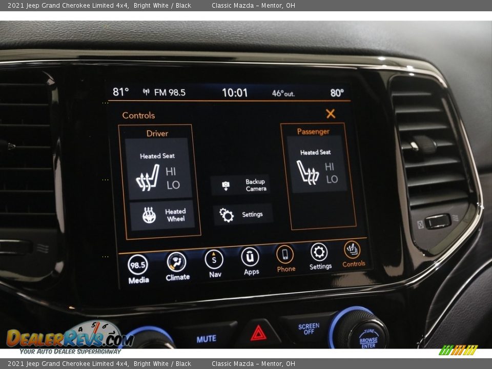 2021 Jeep Grand Cherokee Limited 4x4 Bright White / Black Photo #13