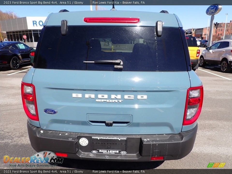 2023 Ford Bronco Sport Big Bend 4x4 Area 51 / Ebony Photo #7