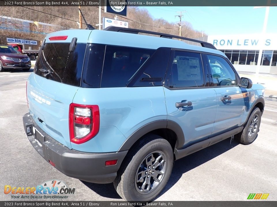 2023 Ford Bronco Sport Big Bend 4x4 Area 51 / Ebony Photo #8