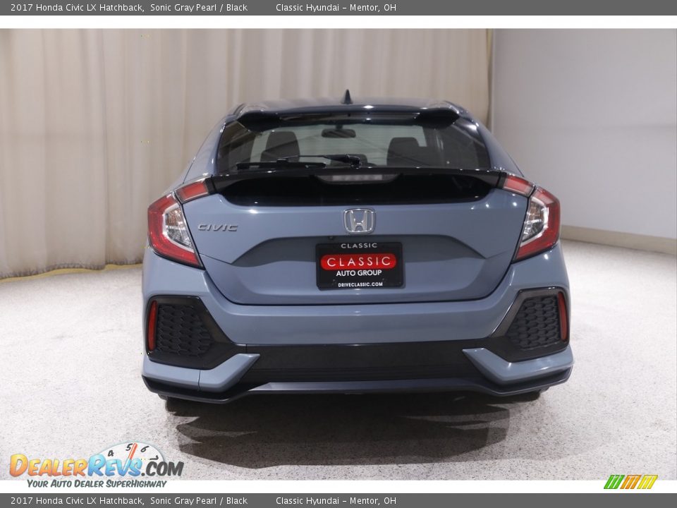 2017 Honda Civic LX Hatchback Sonic Gray Pearl / Black Photo #18