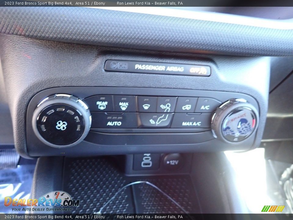 2023 Ford Bronco Sport Big Bend 4x4 Area 51 / Ebony Photo #18