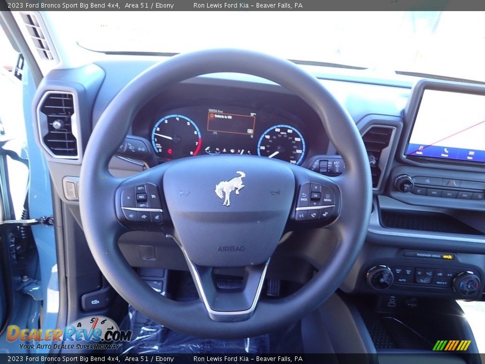 2023 Ford Bronco Sport Big Bend 4x4 Area 51 / Ebony Photo #19