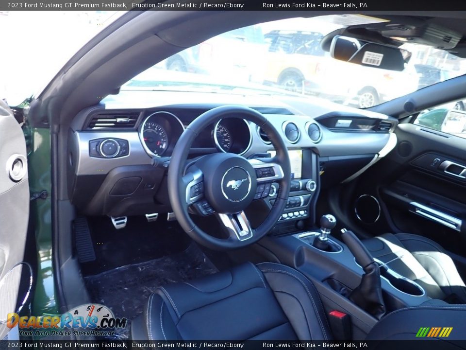 Recaro/Ebony Interior - 2023 Ford Mustang GT Premium Fastback Photo #11