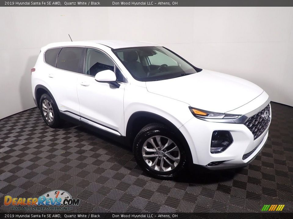 2019 Hyundai Santa Fe SE AWD Quartz White / Black Photo #3