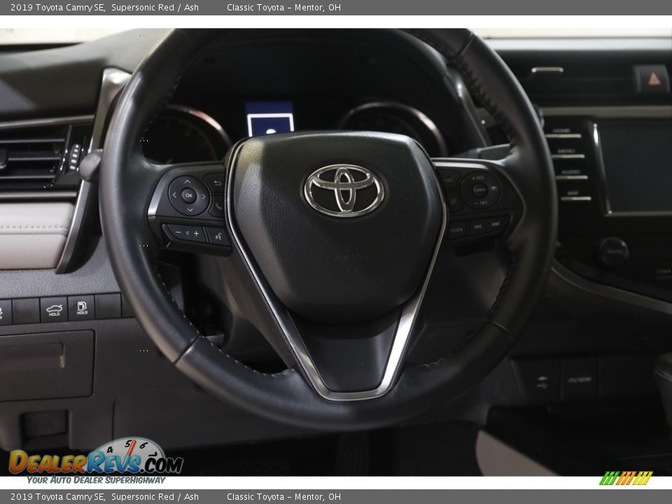2019 Toyota Camry SE Supersonic Red / Ash Photo #7
