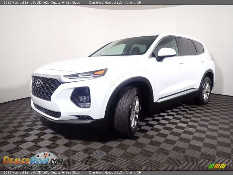 2019 Hyundai Santa Fe SE AWD Quartz White / Black Photo #8