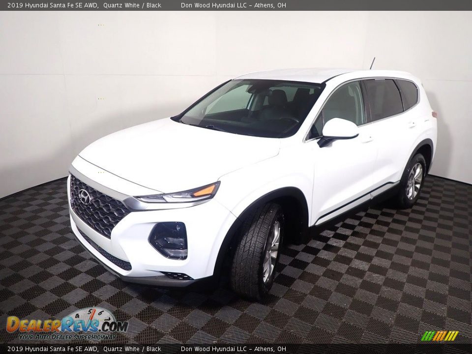 2019 Hyundai Santa Fe SE AWD Quartz White / Black Photo #9