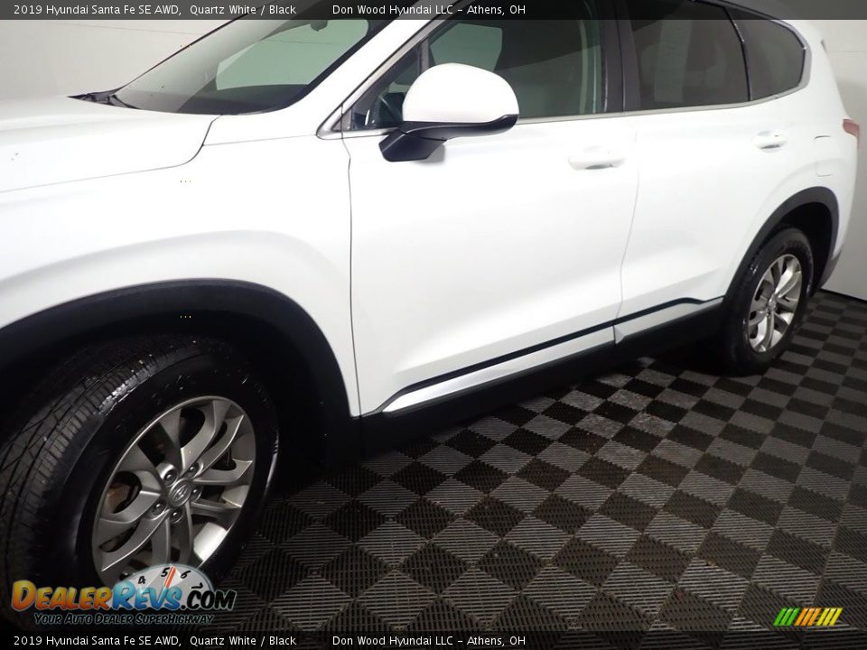 2019 Hyundai Santa Fe SE AWD Quartz White / Black Photo #10