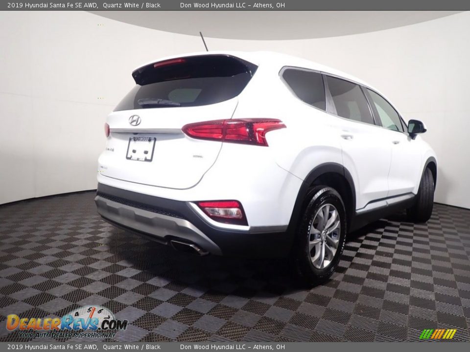 2019 Hyundai Santa Fe SE AWD Quartz White / Black Photo #16