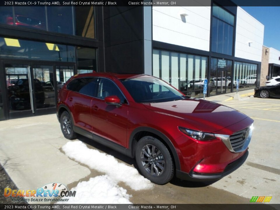 2023 Mazda CX-9 Touring AWD Soul Red Crystal Metallic / Black Photo #1