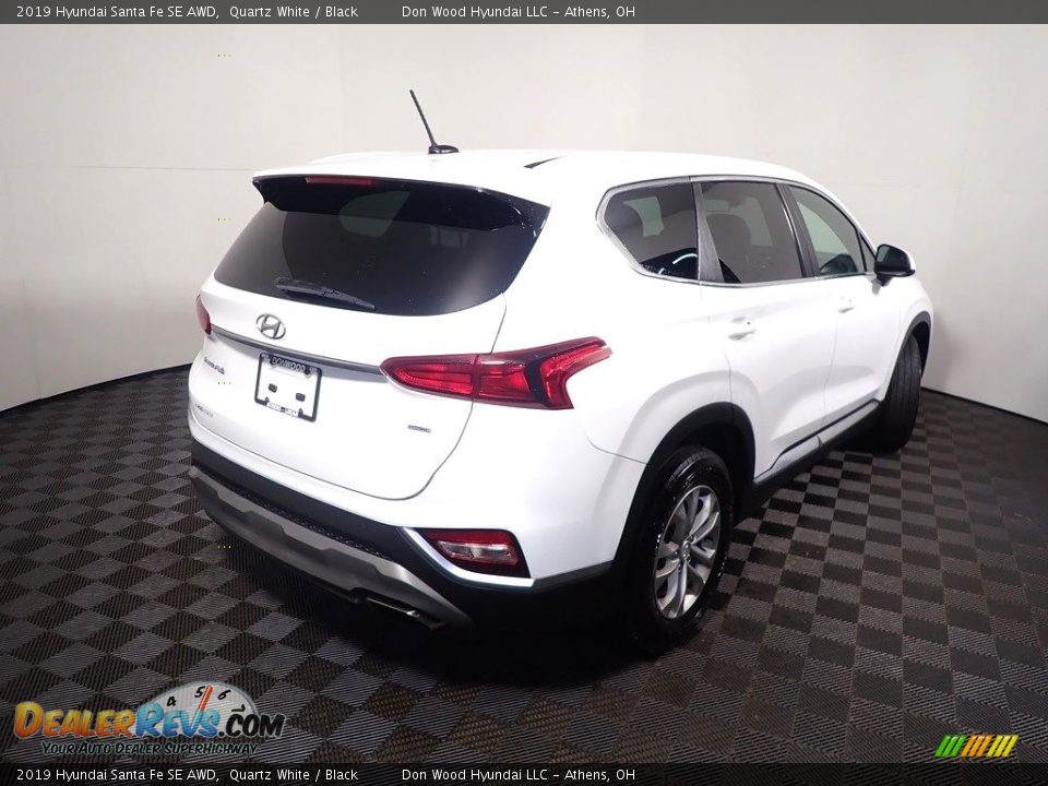 2019 Hyundai Santa Fe SE AWD Quartz White / Black Photo #17
