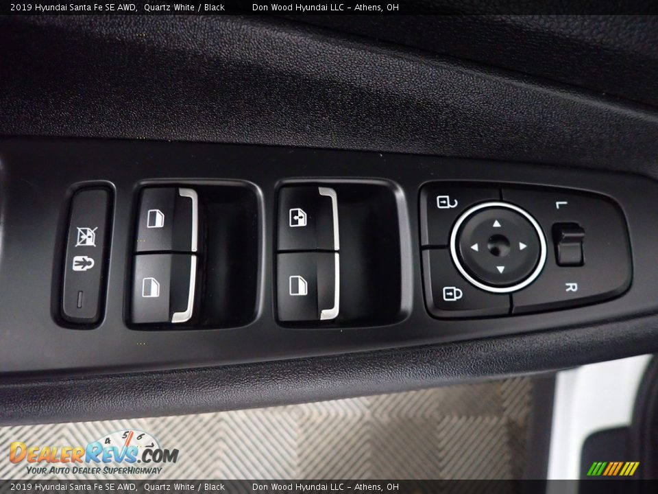 2019 Hyundai Santa Fe SE AWD Quartz White / Black Photo #19