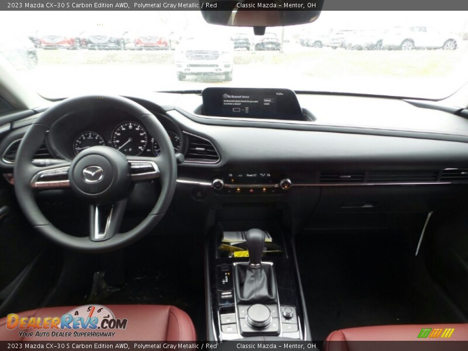 2023 Mazda CX-30 S Carbon Edition AWD Polymetal Gray Metallic / Red Photo #3