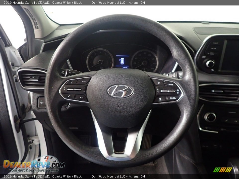 2019 Hyundai Santa Fe SE AWD Quartz White / Black Photo #25