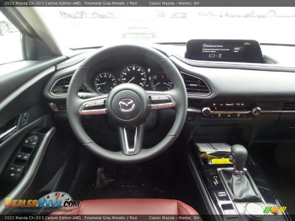 2023 Mazda CX-30 S Carbon Edition AWD Polymetal Gray Metallic / Red Photo #4