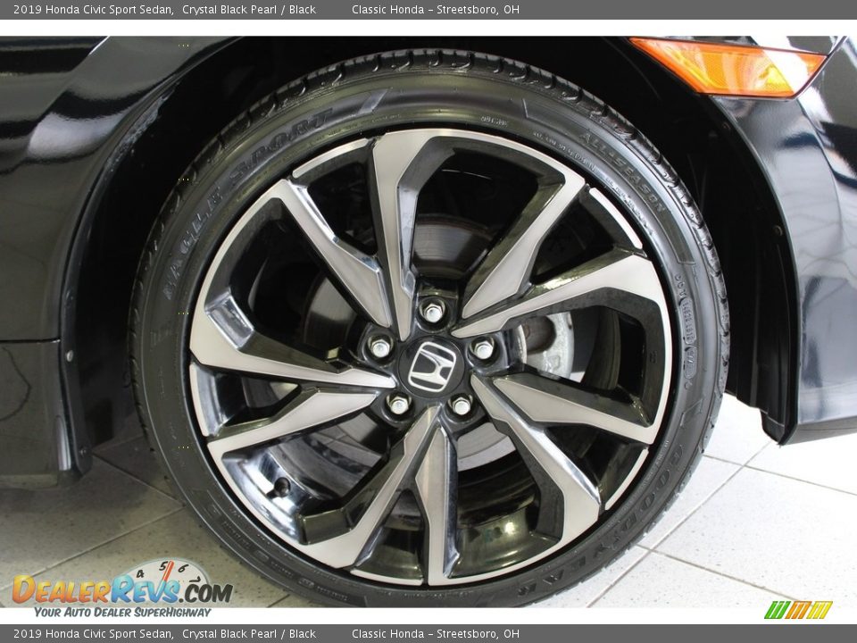 2019 Honda Civic Sport Sedan Crystal Black Pearl / Black Photo #5
