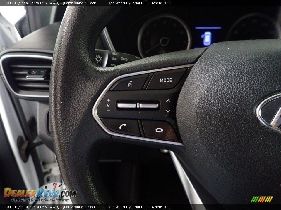 2019 Hyundai Santa Fe SE AWD Quartz White / Black Photo #27