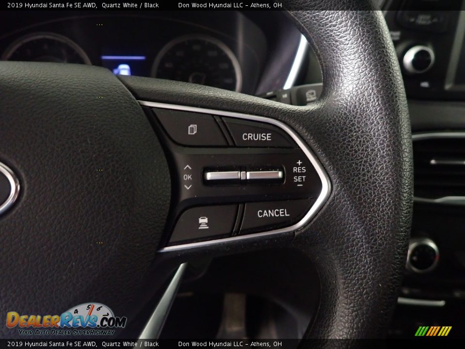 2019 Hyundai Santa Fe SE AWD Quartz White / Black Photo #28