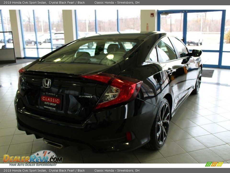 2019 Honda Civic Sport Sedan Crystal Black Pearl / Black Photo #8