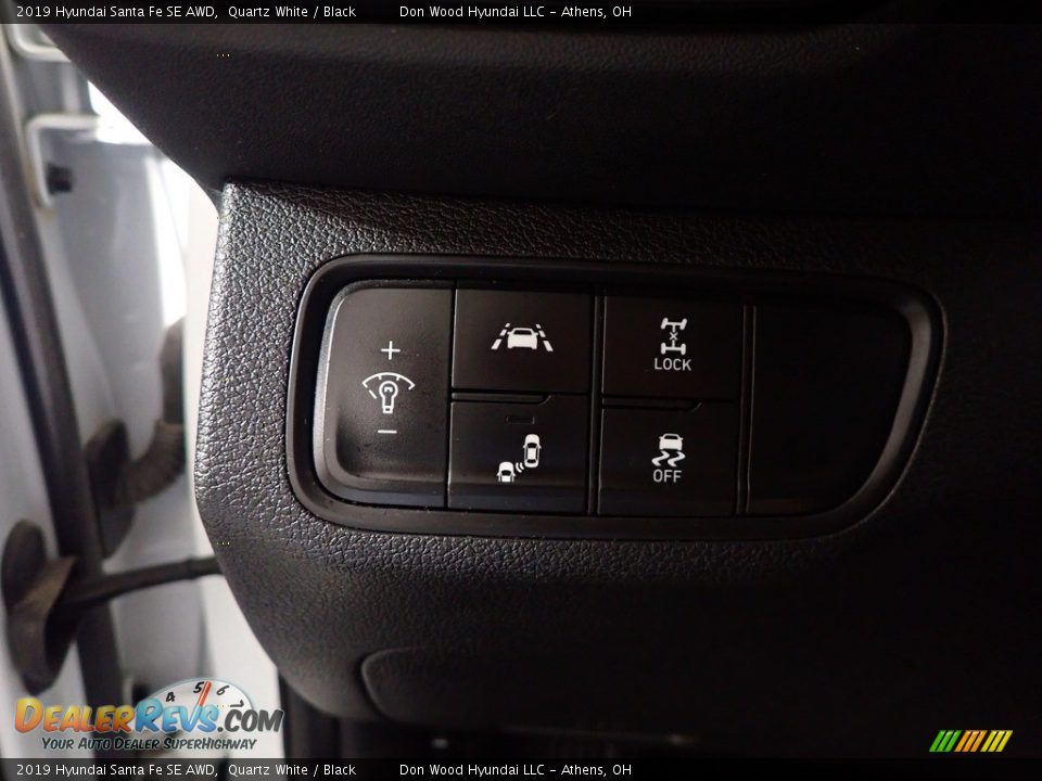 2019 Hyundai Santa Fe SE AWD Quartz White / Black Photo #29