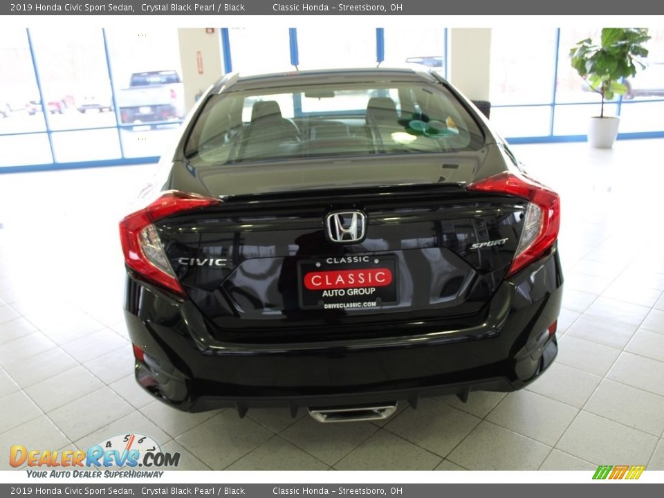 2019 Honda Civic Sport Sedan Crystal Black Pearl / Black Photo #9