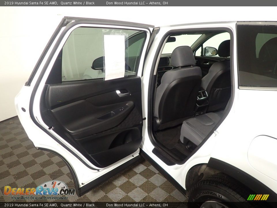 2019 Hyundai Santa Fe SE AWD Quartz White / Black Photo #32