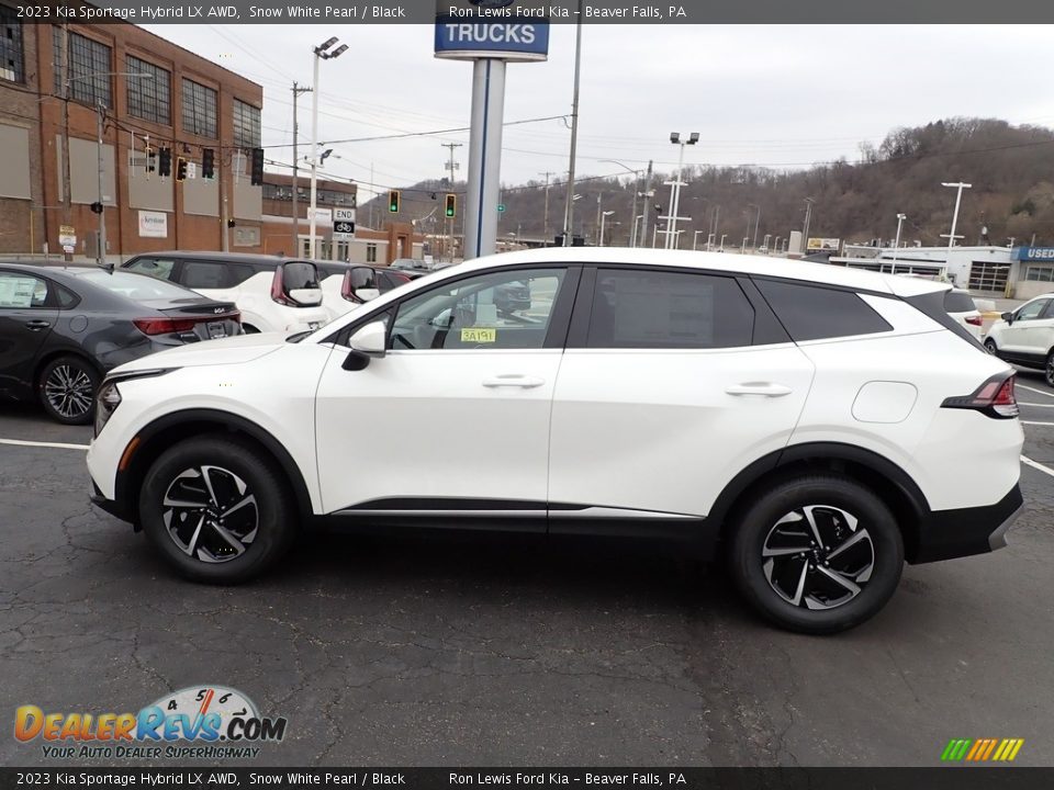 2023 Kia Sportage Hybrid LX AWD Snow White Pearl / Black Photo #5