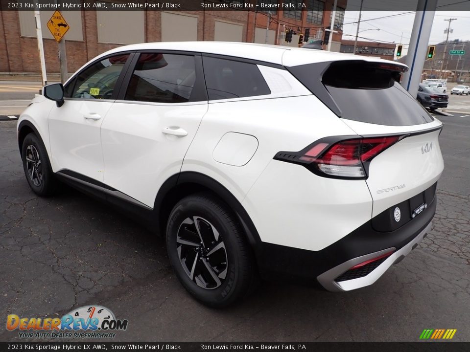 2023 Kia Sportage Hybrid LX AWD Snow White Pearl / Black Photo #6