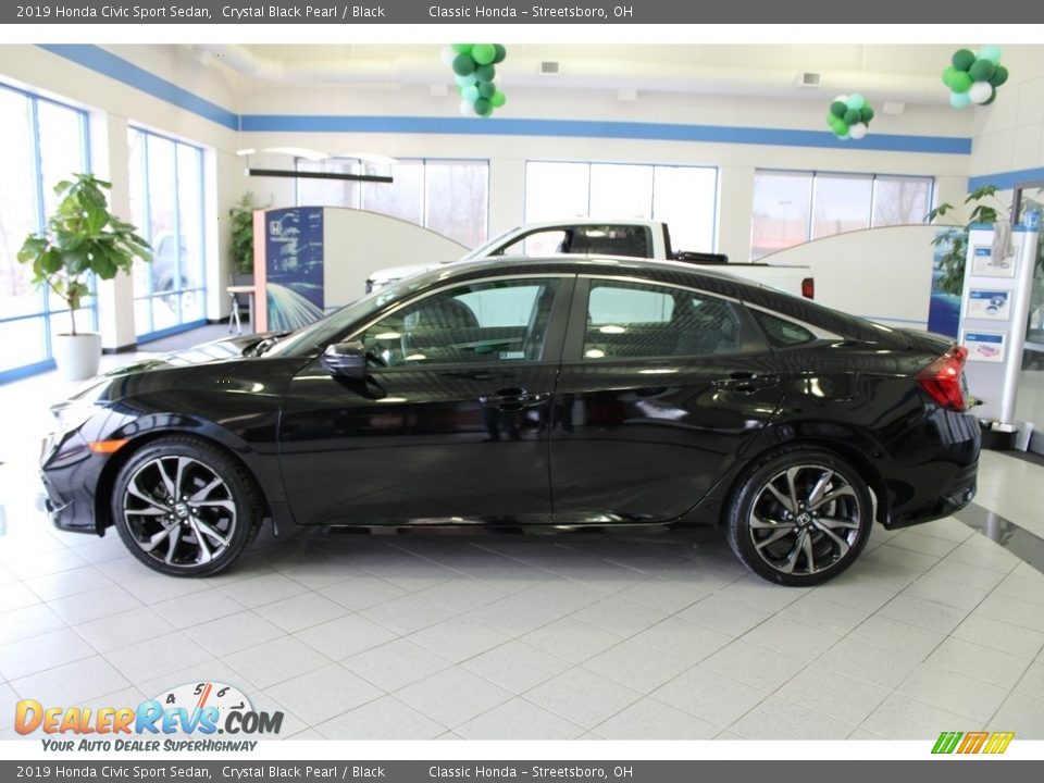 2019 Honda Civic Sport Sedan Crystal Black Pearl / Black Photo #13