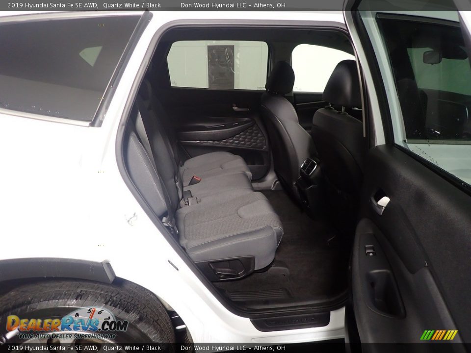 2019 Hyundai Santa Fe SE AWD Quartz White / Black Photo #35
