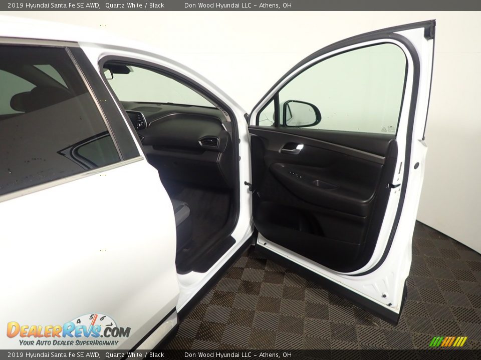2019 Hyundai Santa Fe SE AWD Quartz White / Black Photo #36