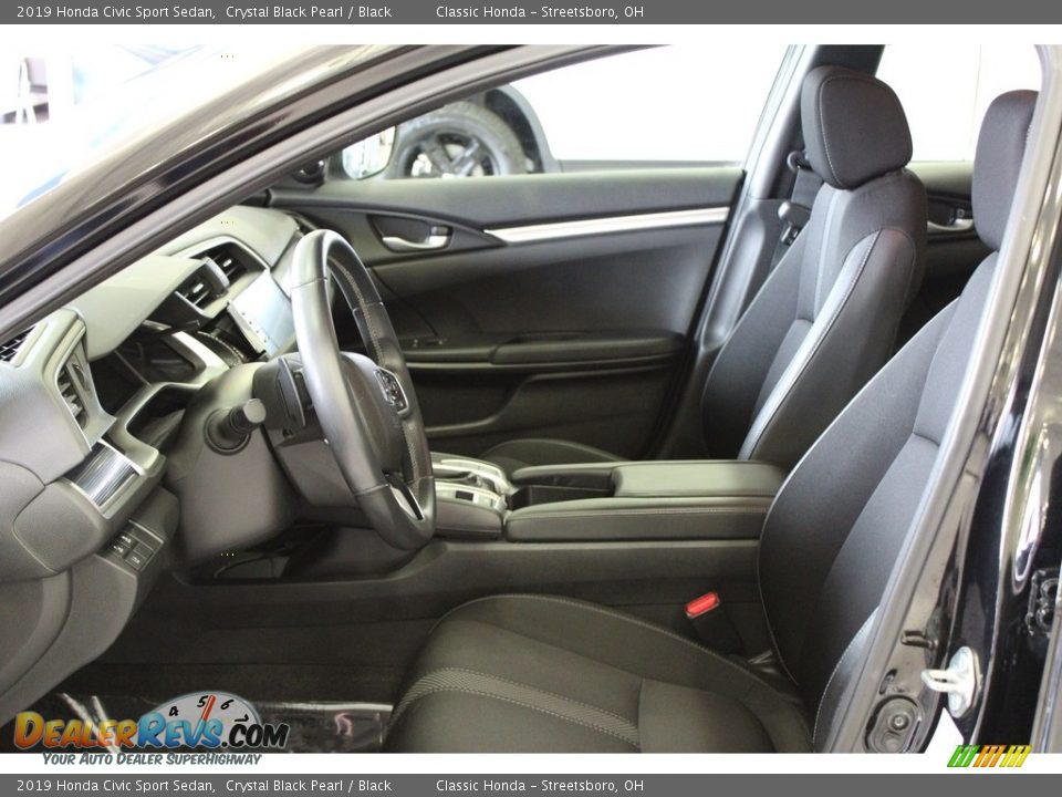 2019 Honda Civic Sport Sedan Crystal Black Pearl / Black Photo #17