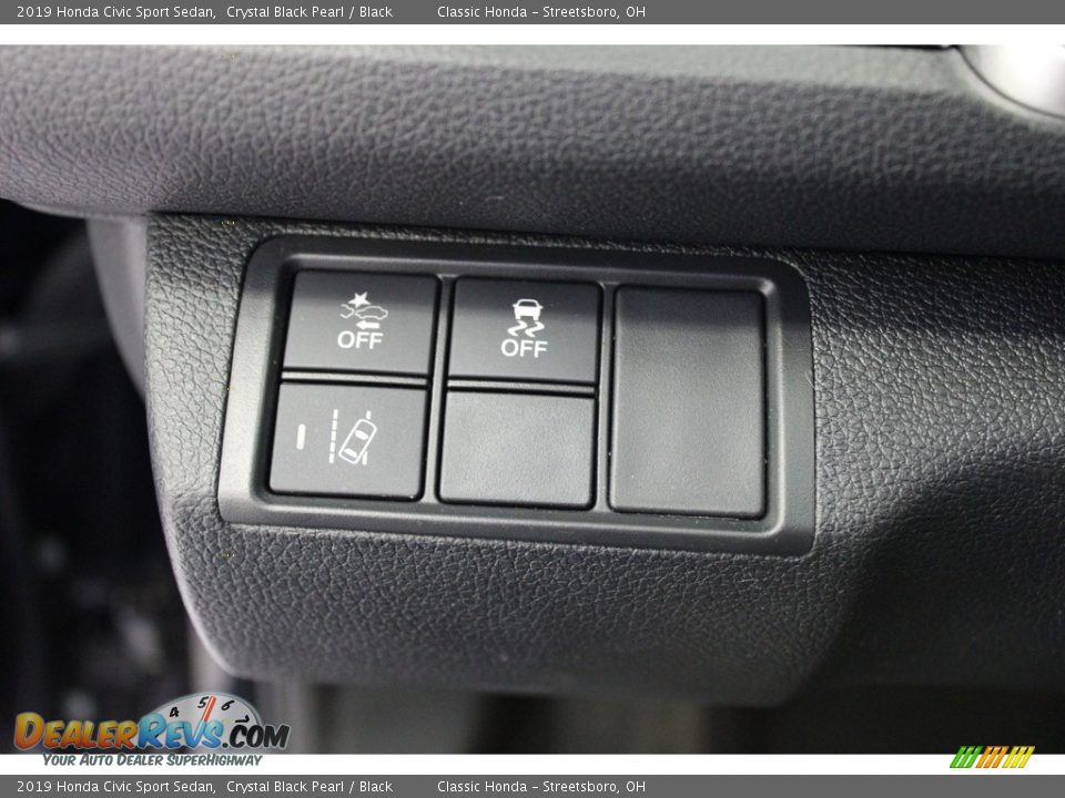 2019 Honda Civic Sport Sedan Crystal Black Pearl / Black Photo #18