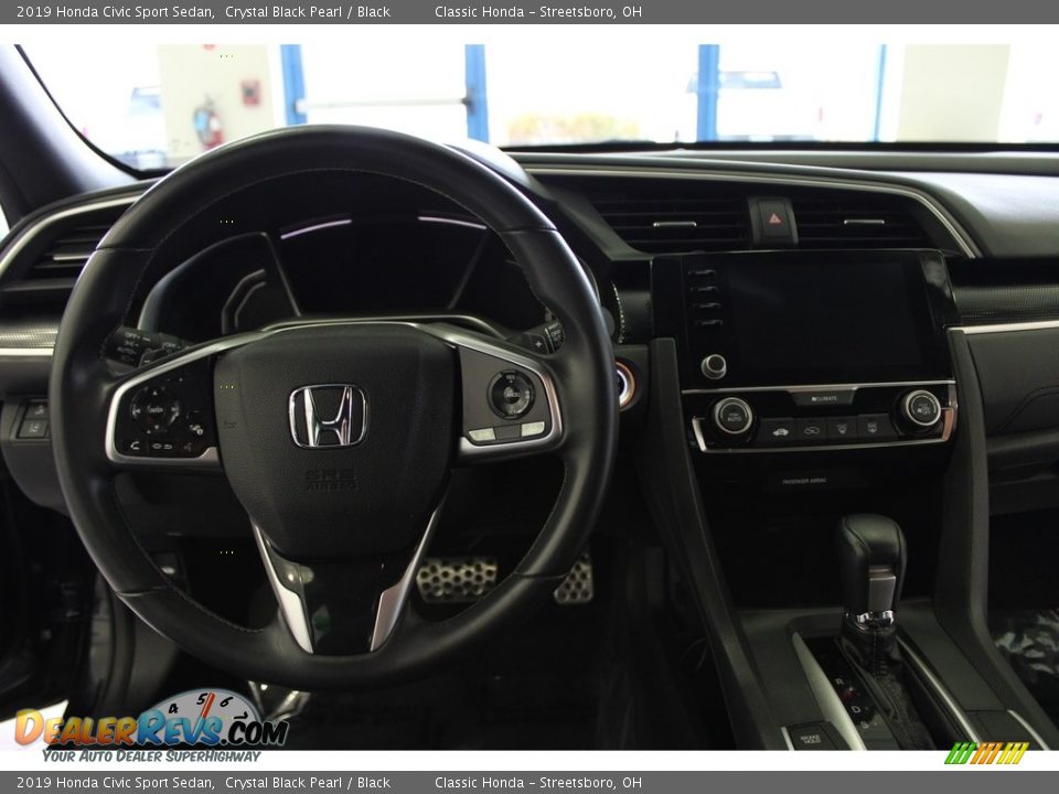 2019 Honda Civic Sport Sedan Crystal Black Pearl / Black Photo #19