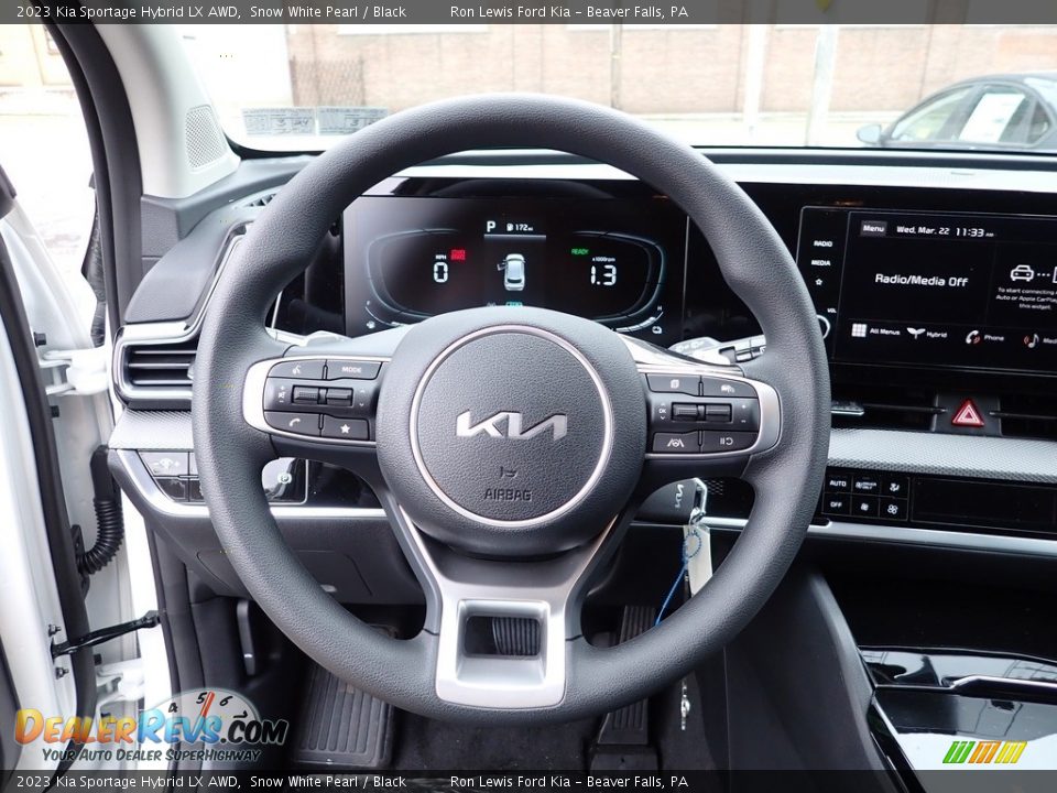 2023 Kia Sportage Hybrid LX AWD Snow White Pearl / Black Photo #16