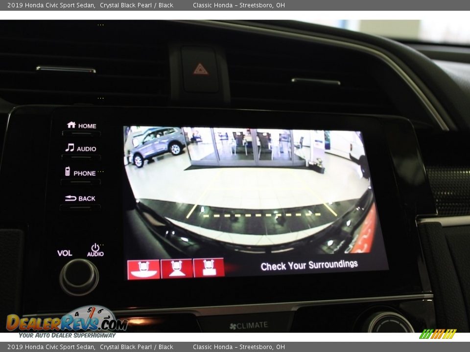 2019 Honda Civic Sport Sedan Crystal Black Pearl / Black Photo #24
