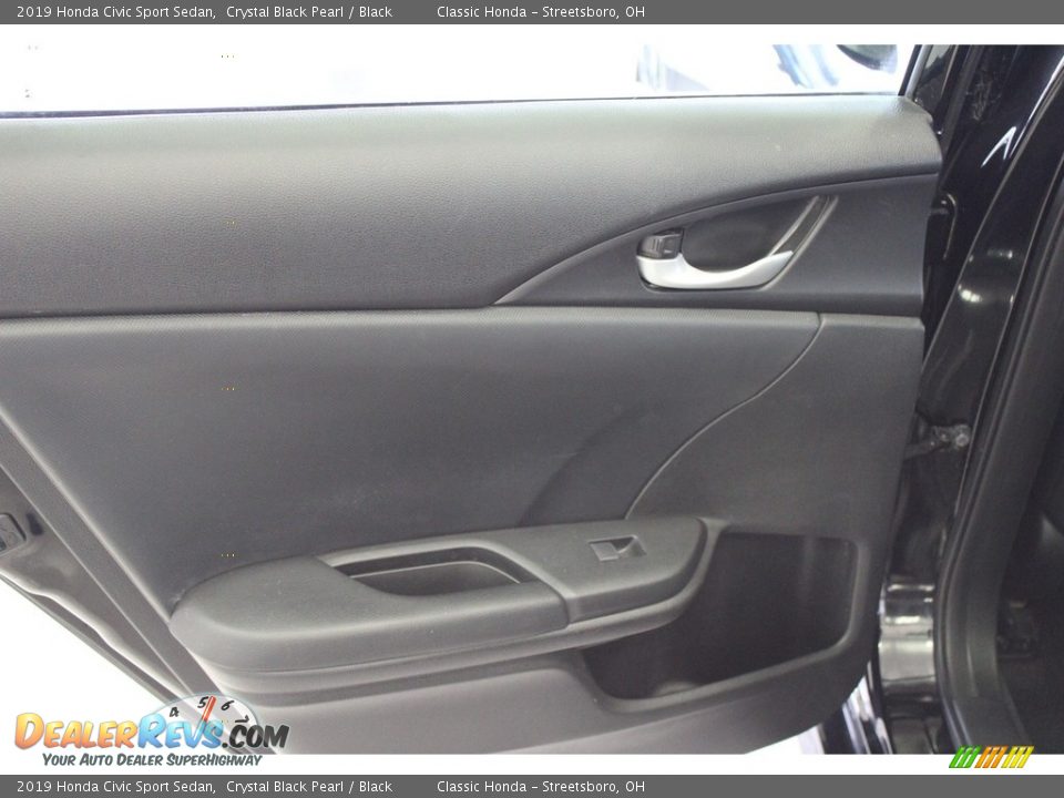 2019 Honda Civic Sport Sedan Crystal Black Pearl / Black Photo #27