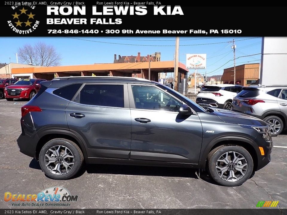 2023 Kia Seltos EX AWD Gravity Gray / Black Photo #1
