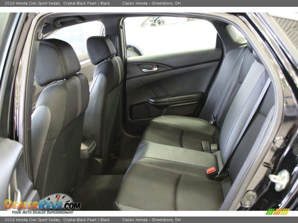 2019 Honda Civic Sport Sedan Crystal Black Pearl / Black Photo #29