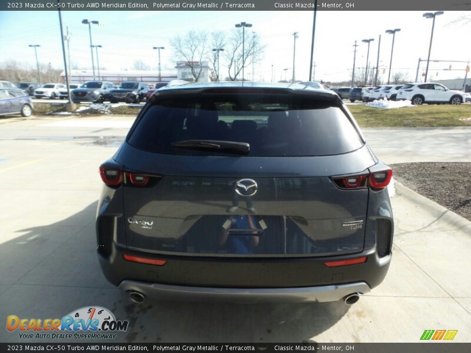 2023 Mazda CX-50 Turbo AWD Meridian Edition Polymetal Gray Metallic / Terracotta Photo #5