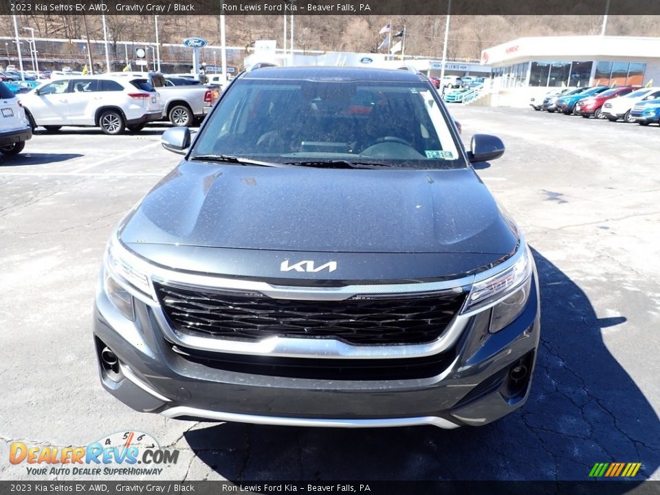 2023 Kia Seltos EX AWD Gravity Gray / Black Photo #3