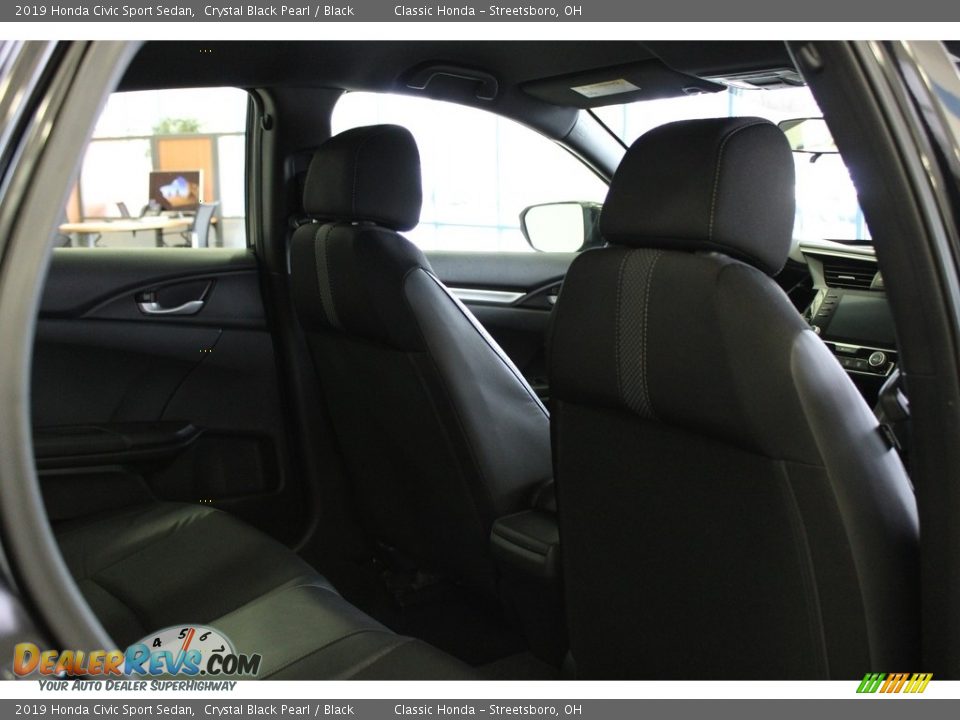 2019 Honda Civic Sport Sedan Crystal Black Pearl / Black Photo #32