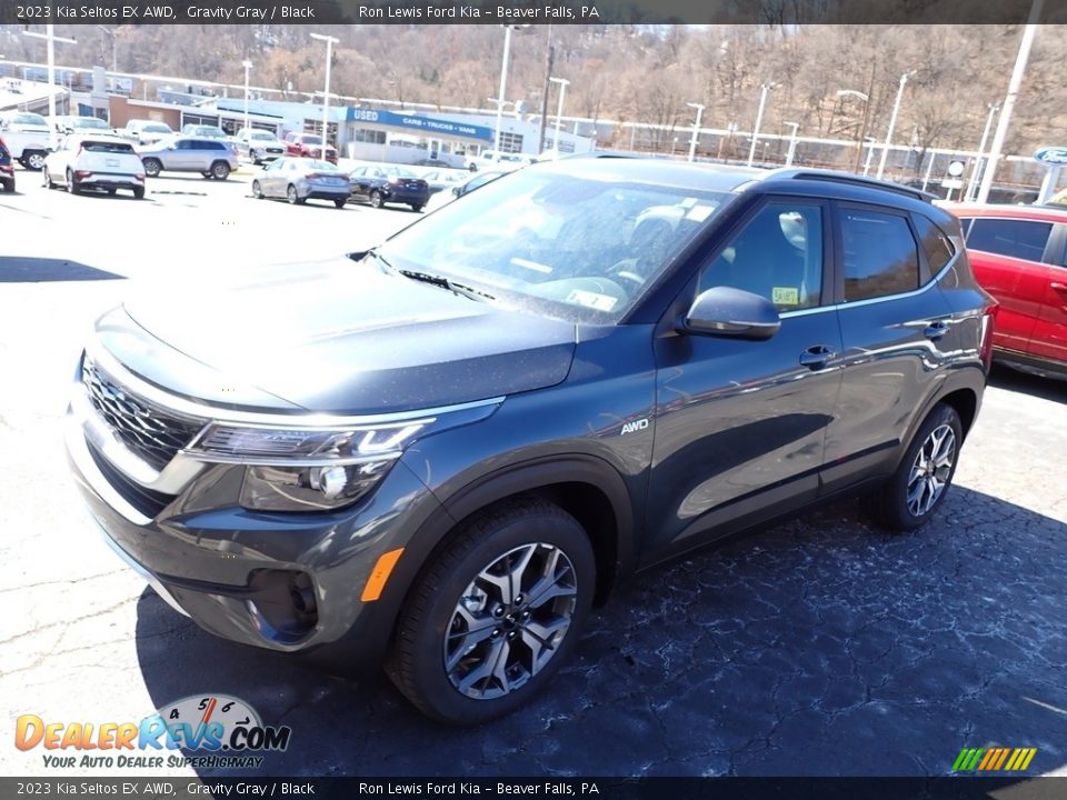 2023 Kia Seltos EX AWD Gravity Gray / Black Photo #4