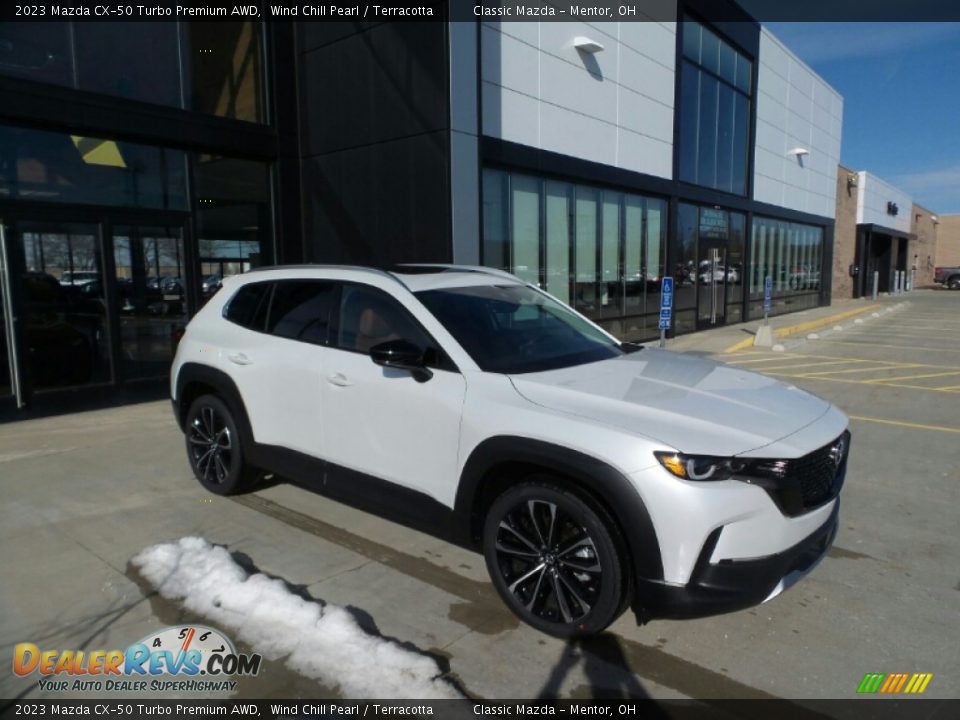 2023 Mazda CX-50 Turbo Premium AWD Wind Chill Pearl / Terracotta Photo #1